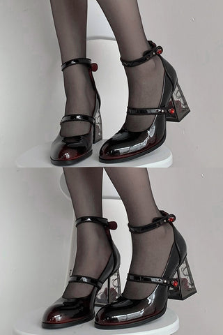 Y2K Gothic Mary Jane Shoes