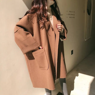 Mid-Length Wool Trench Coat