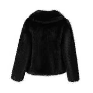 Fake Fox Fur Jacket Overcoat