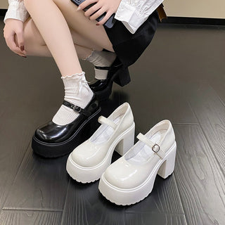 Platform Buckle Strap Mary Jane Shoes