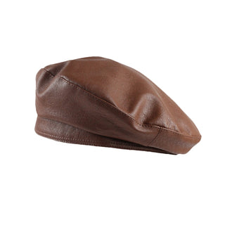 Vintage Leather Beret