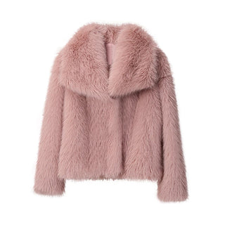 Fake Fox Fur Jacket Overcoat