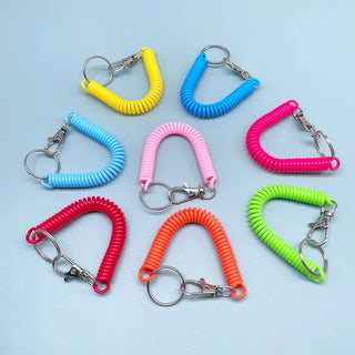 Candy Plastic Spring Spiral Rope Key Chain