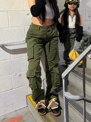 High Waist Cargo Pants