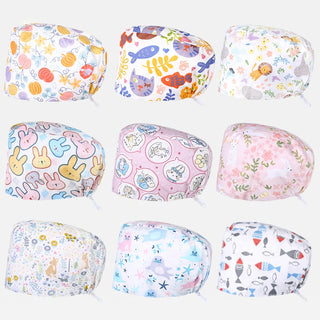 Cute Patterns Scrub Caps Nursing Surgical Medical Hat