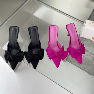 Butterfly-knot Pointed Toe High Heel Shoes