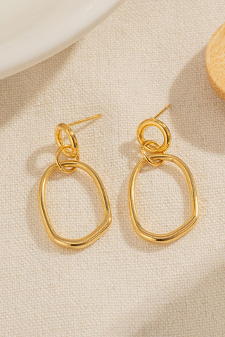 18K Gold-Plated Dangle Earrings (Available in USA ONLY)