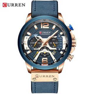 Luxury Military Leather Wrist Watch