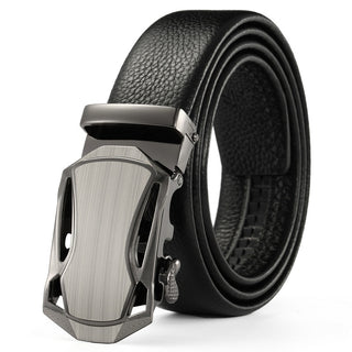 Belt Metal Luxury Brand Automatic Buckle Leather