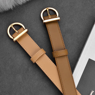 Luxury Fashion Thin Belt Genuine Leather