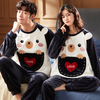 Couple Sets Cartoon Dinosaur Pijama Hoodies (See more options)