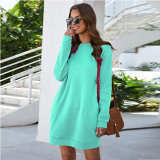 O Neck Women's Sweatshirt Dress (See more options)