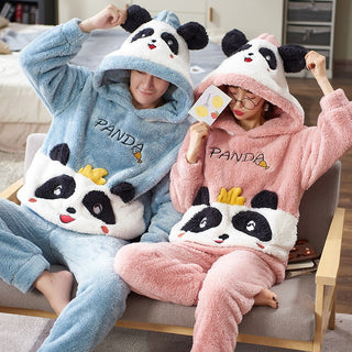 Couple Sets Cartoon Dinosaur Pijama Hoodies (See more options)