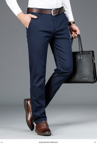 Bamboo Fiber Classic Style Business Pants