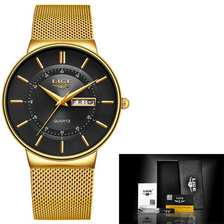 Calendar Week Quartz Mesh Watch