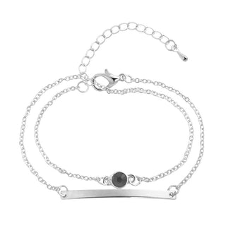 Luxurious Crystal Bracelet Silver Color Infinity Charm Bracelets