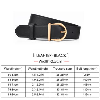 Luxury Fashion Thin Belt Genuine Leather