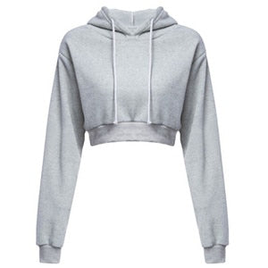 Crop Hooded Pullover