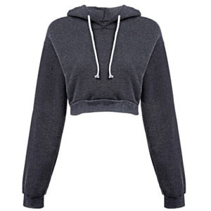 Crop Hooded Pullover