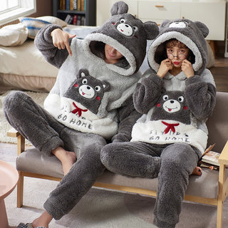 Couple Sets Cartoon Dinosaur Pijama Hoodies (See more options)