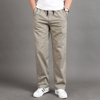 Cotton Multi Pockets Loose Straight Pants