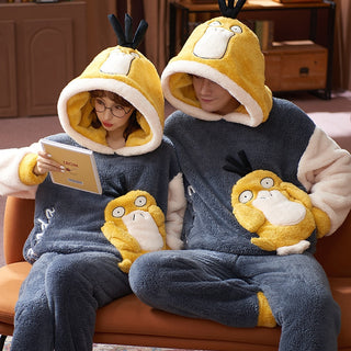 Couple Sets Cartoon Dinosaur Pijama Hoodies (See more options)