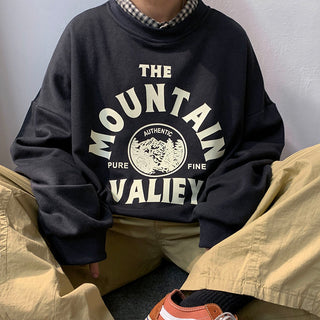 Oversized Sweatshirts Graphic Printed Fleece