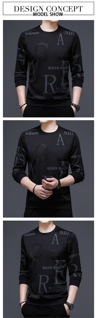 Printed O-Neck Pullover