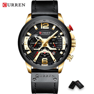 Luxury Military Leather Wrist Watch