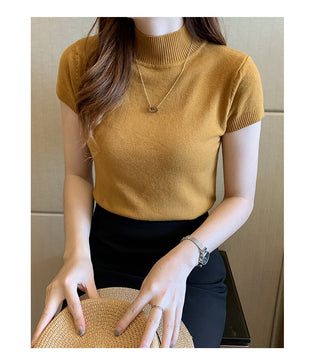 Turtleneck Basic Blouse