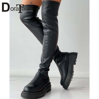 Knee high Chunky boots