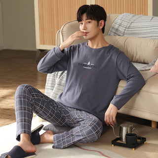 Cotton Long Sleeve Pajamas  Set (See more options)