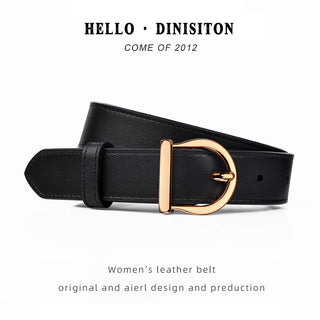 Luxury Fashion Thin Belt Genuine Leather