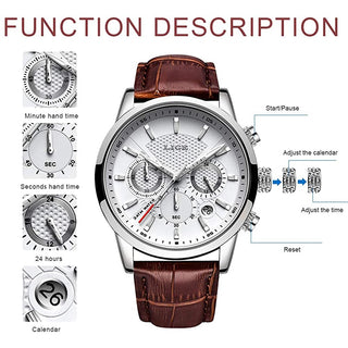 Luxury Casual Leather Quartz