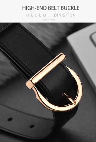 Luxury Fashion Thin Belt Genuine Leather