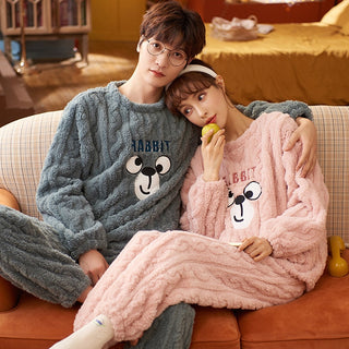 Couple Sets Cartoon Dinosaur Pijama Hoodies (See more options)