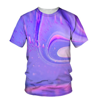 3D Print Personality Round Neck T shirt