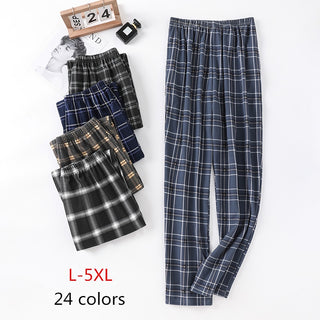 Cotton Plaid Pajama Pants