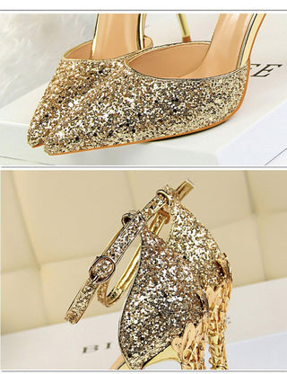 Rhinestones High Heels Stiletto