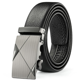 Belt Metal Luxury Brand Automatic Buckle Leather