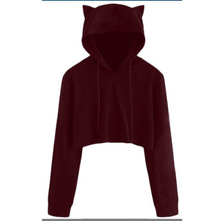 Crop Hooded Pullover