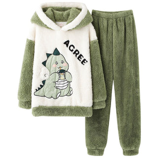 Couple Sets Cartoon Dinosaur Pijama Hoodies (See more options)