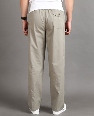 Cotton Multi Pockets Loose Straight Pants