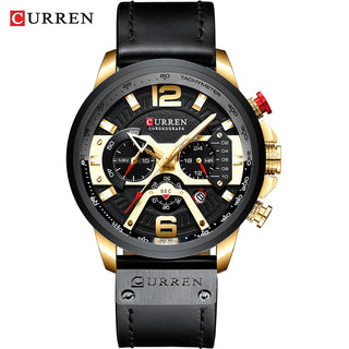 Luxury Military Leather Wrist Watch