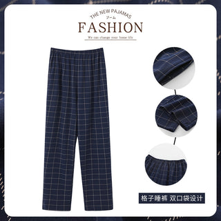 Cotton Plaid Pajama Pants