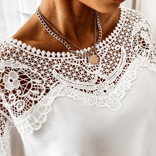 Crochet Embroidery Lace Blouse