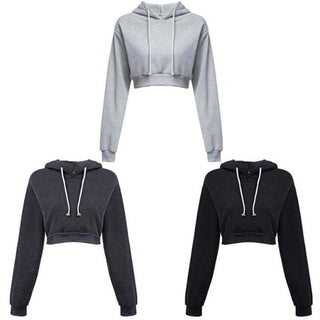 Crop Hooded Pullover