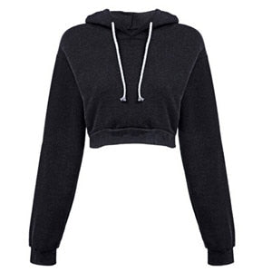 Crop Hooded Pullover