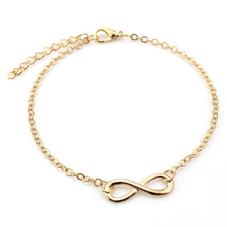 Luxurious Crystal Bracelet Silver Color Infinity Charm Bracelets