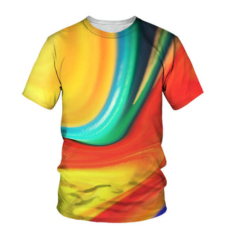 3D Print Personality Round Neck T shirt